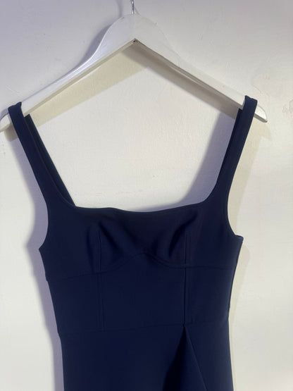 Dion Lee Navy Bustier Midi Dress - Size 8