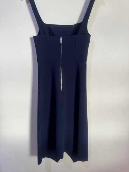 Dion Lee Navy Bustier Midi Dress - Size 8