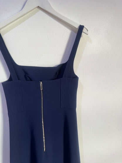 Dion Lee Navy Bustier Midi Dress - Size 8