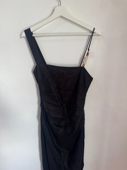 SIR The Label Antonia Linen Midi Dress - Size 2