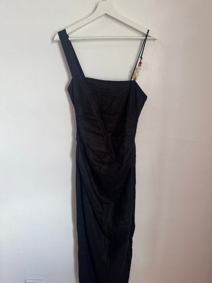SIR The Label Antonia Linen Midi Dress - Size 2
