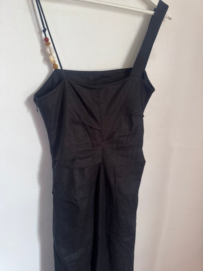 SIR The Label Antonia Linen Midi Dress - Size 2