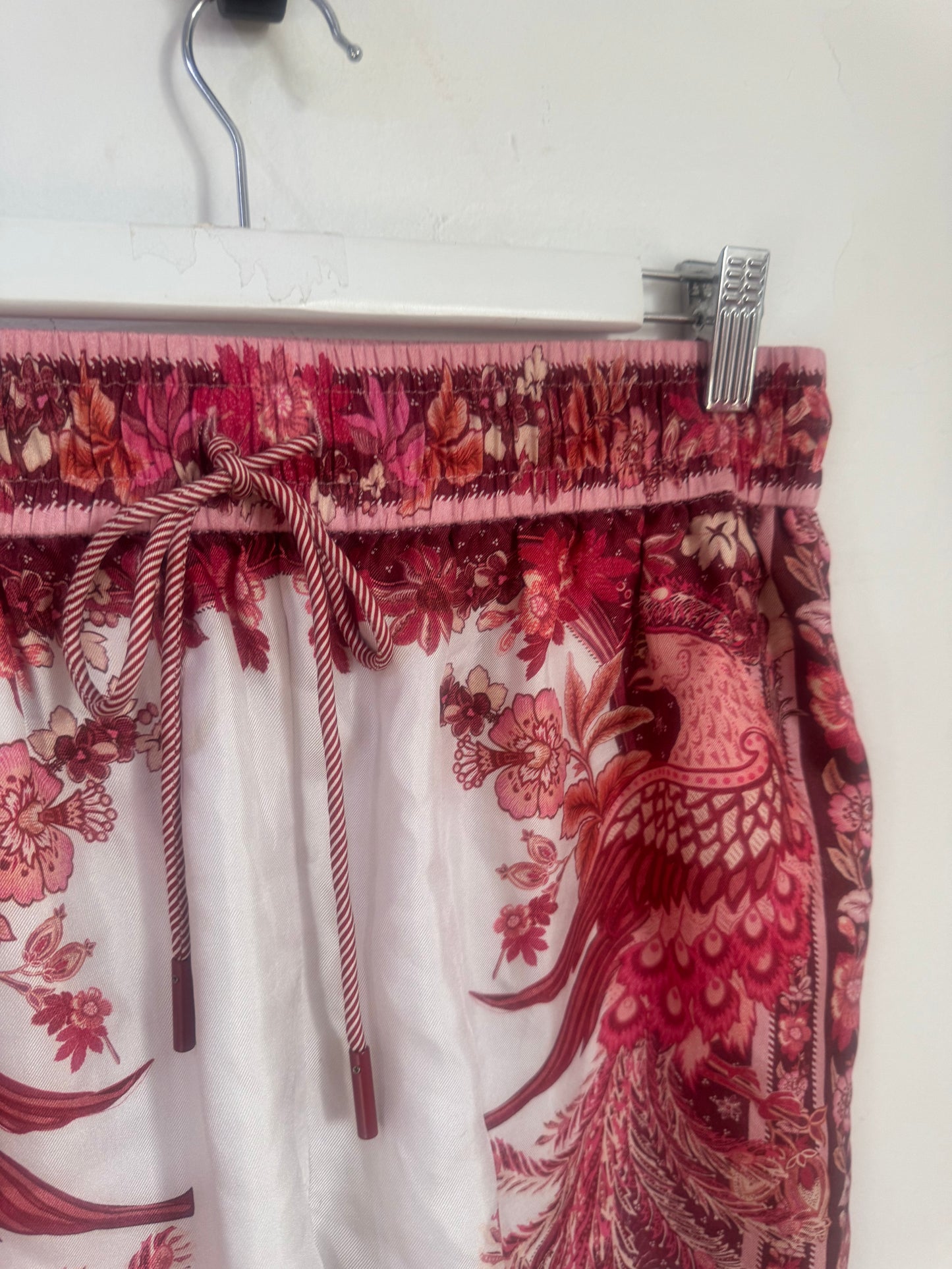 Zimmermann Wavelength Placement Silk Twill Shorts - Size 0