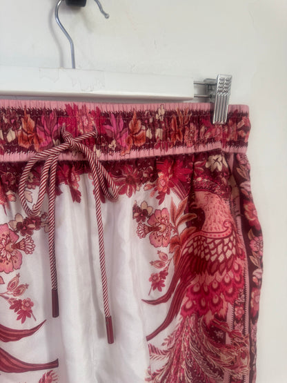 Zimmermann Wavelength Placement Silk Twill Shorts - Size 0