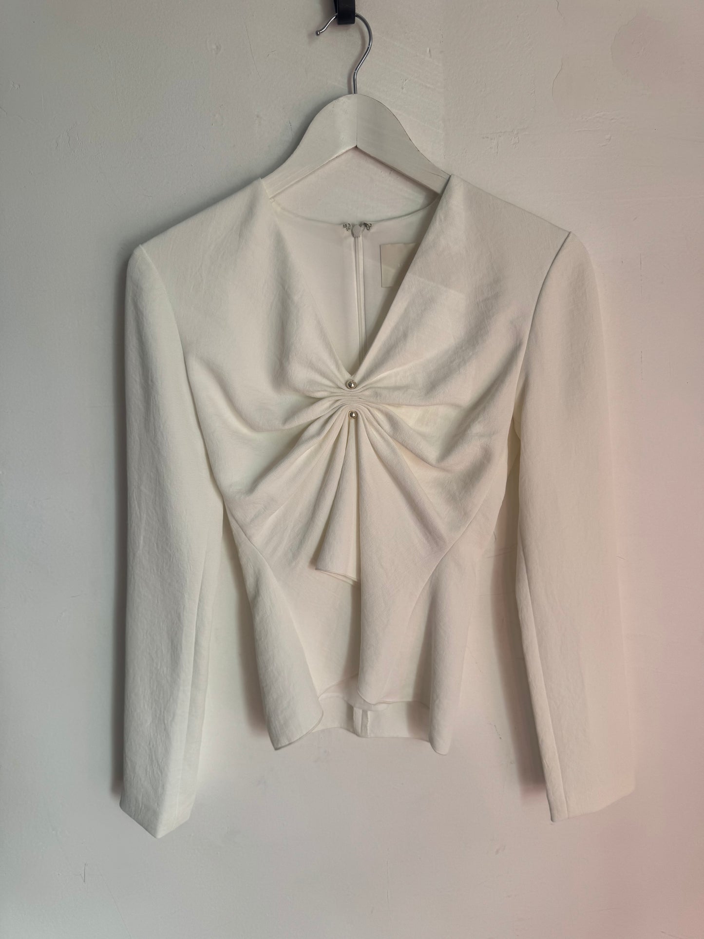 Dion Lee V Neck Pierced Blouse - Size 6