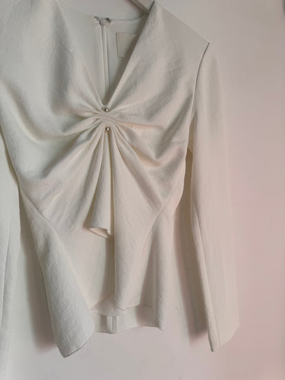 Dion Lee V Neck Pierced Blouse - Size 6