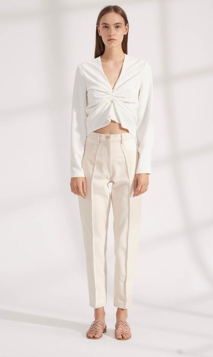 Dion Lee V Neck Pierced Blouse - Size 6