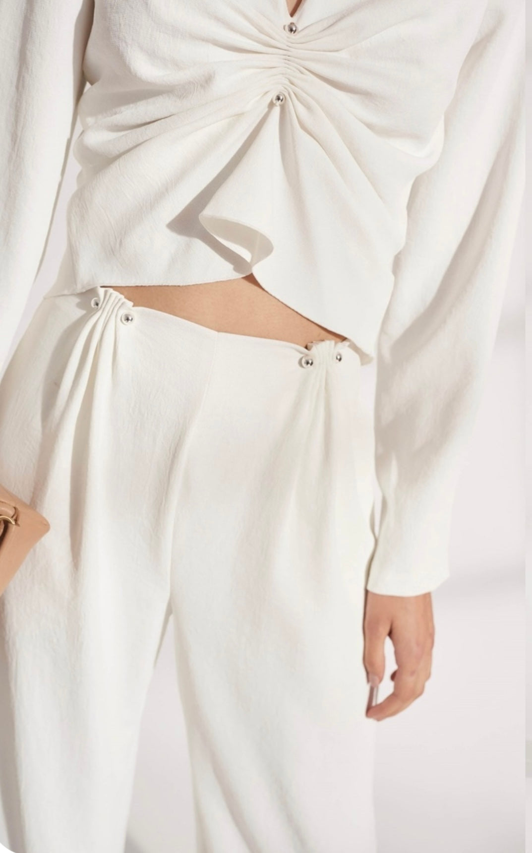 Dion Lee V Neck Pierced Blouse - Size 6