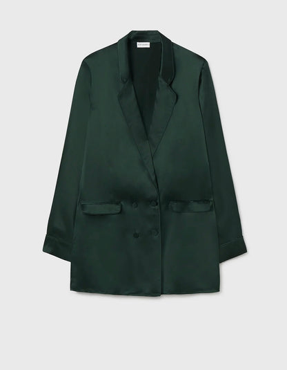 Silk Laundry Relaxed Blazer - Size S