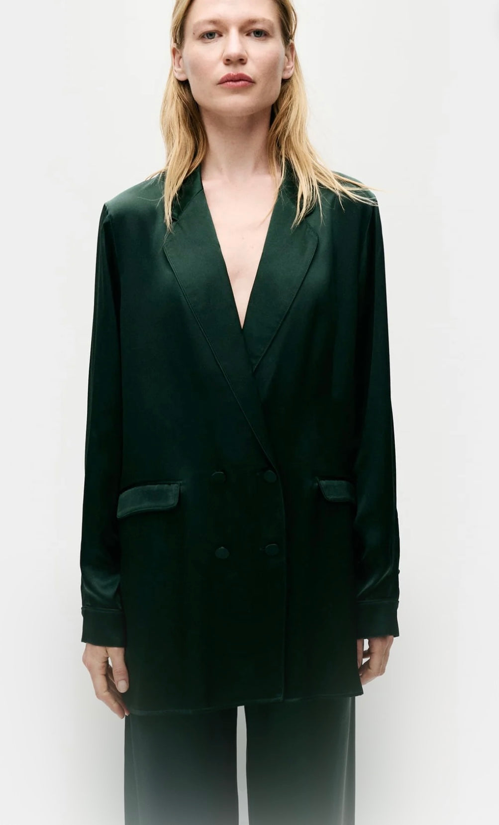 Silk Laundry Relaxed Blazer - Size S