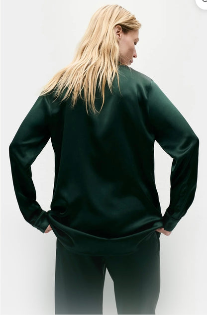 Silk Laundry Relaxed Blazer - Size S