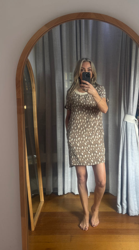Sea New York Print Dress with Pockets - Size 8