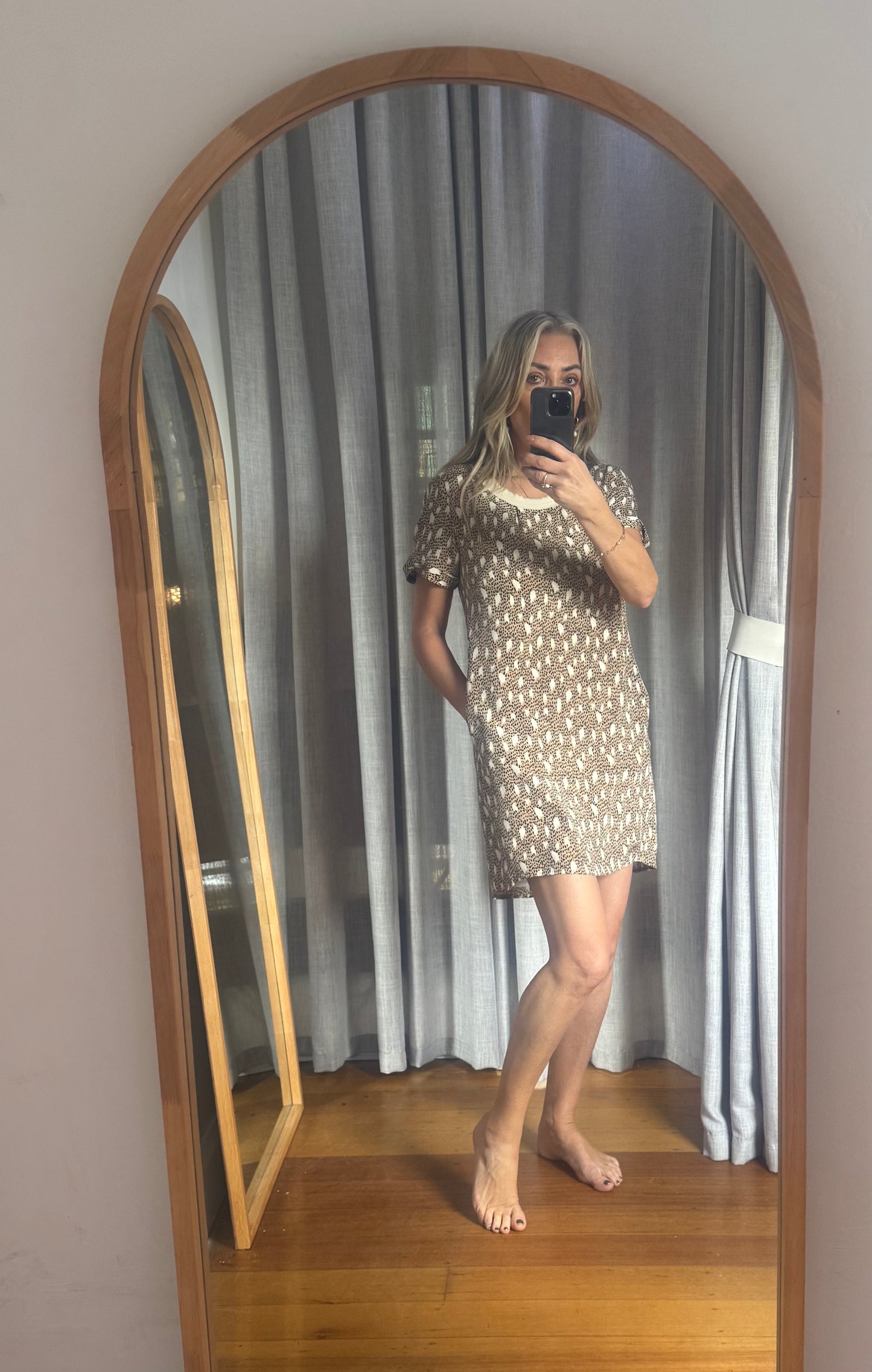 Sea New York Print Dress with Pockets - Size 8