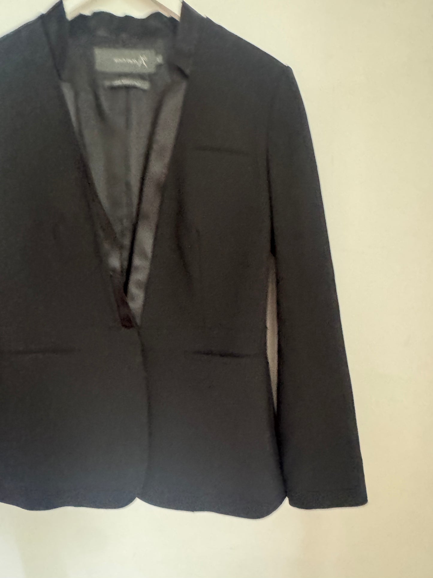 Arthur Galan Black Tuxedo Jacket - Size 12