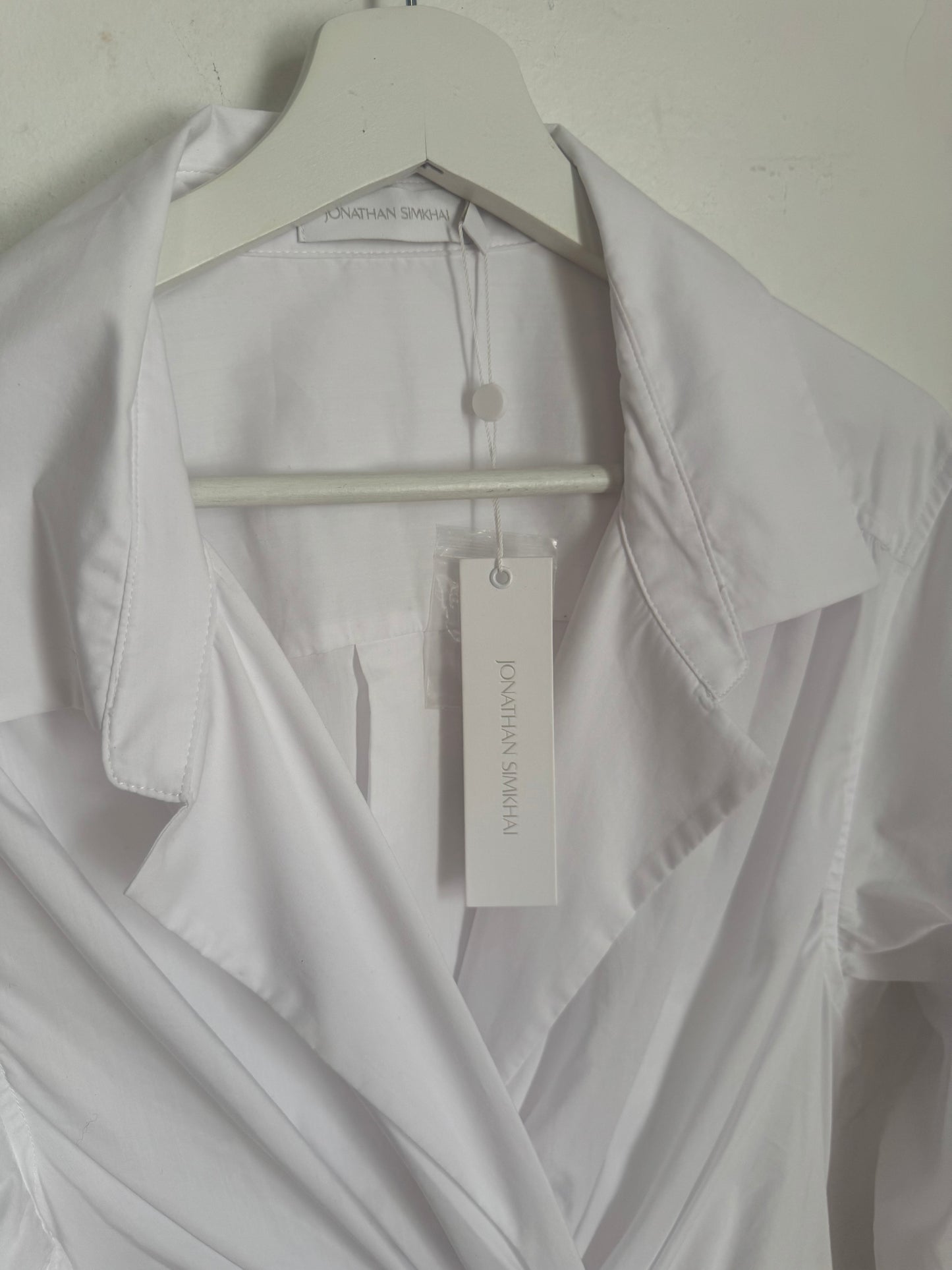 Jonathan Simkhai Alex Pleated Cut-Out Dress - Size M (Brand New with Tags)