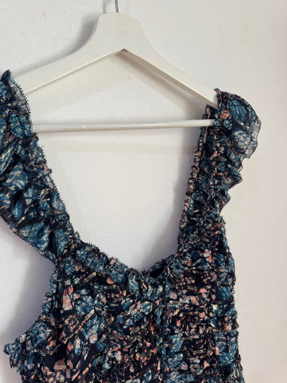Ulla Johnson Evianna Floral Maxi Dress Size 4