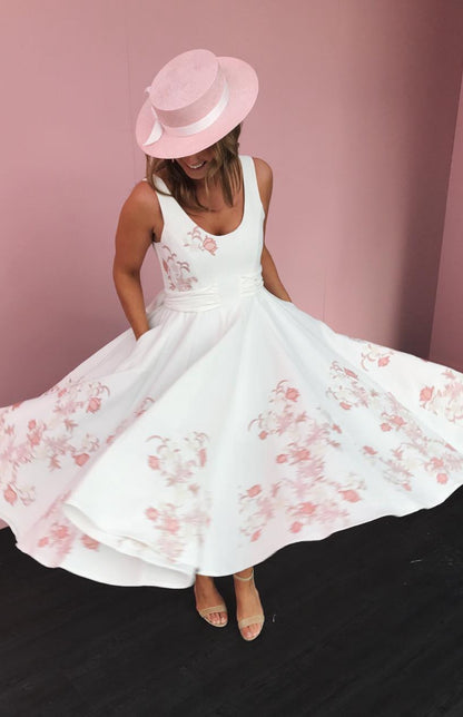 Aje Floral Midi Dress - Size 8