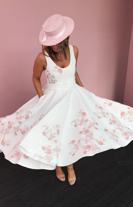 Aje Floral Midi Dress - Size 8