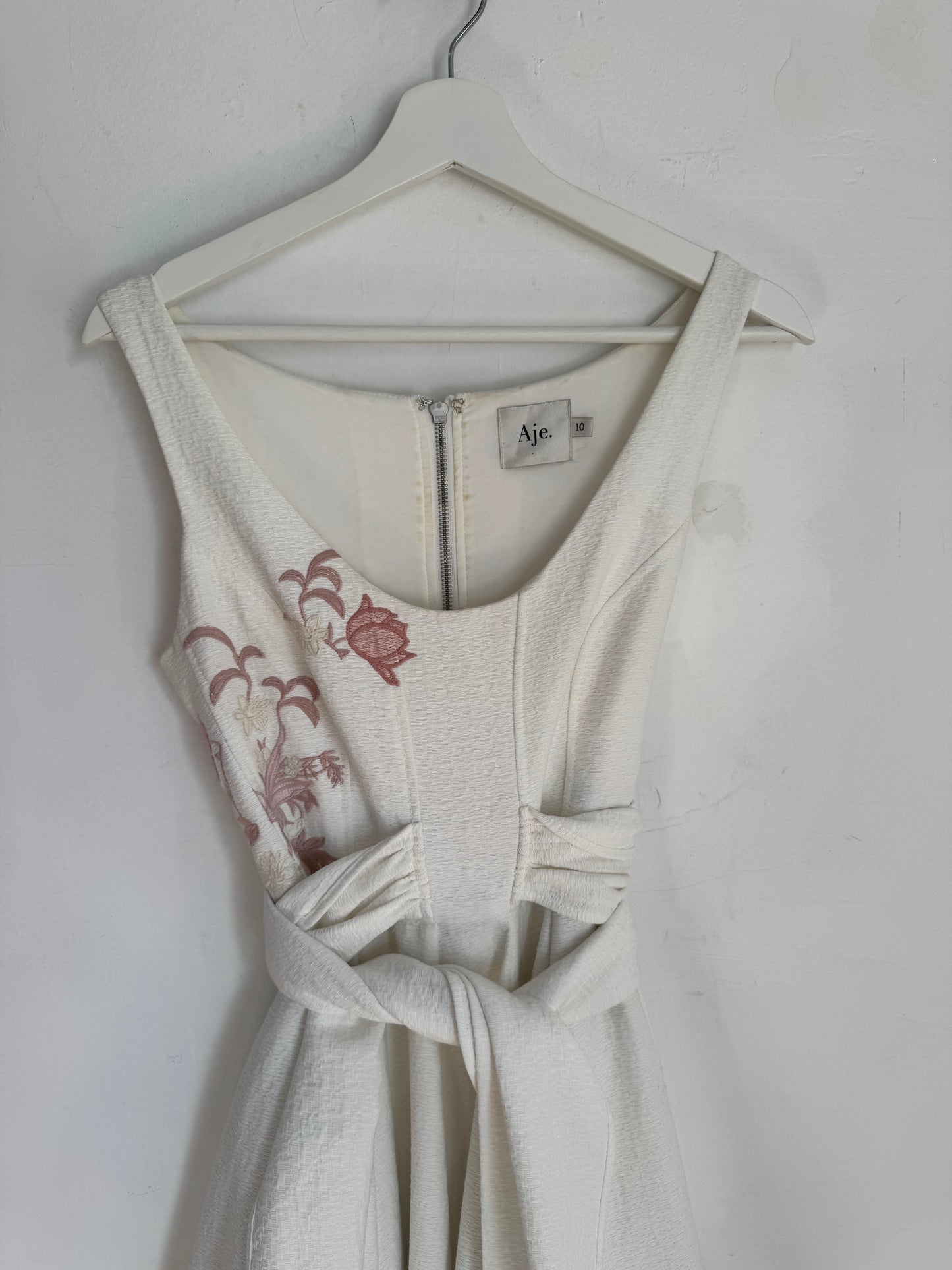 Aje Floral Midi Dress - Size 8
