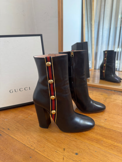 Gucci Authentic Leather Riding Boots - Size 41 (Box & Dust Bags included)