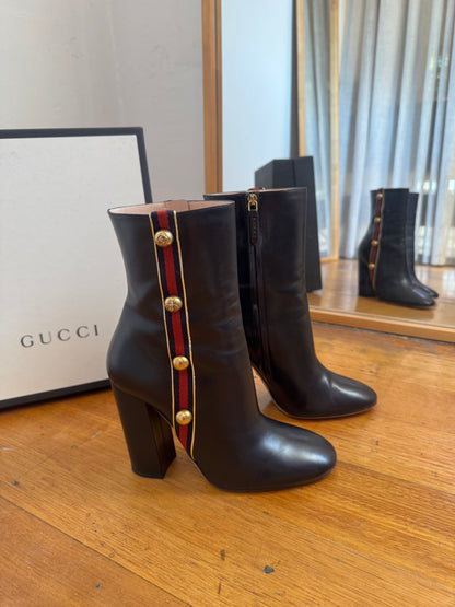 Gucci Authentic Leather Riding Boots - Size 41 (Box & Dust Bags included)