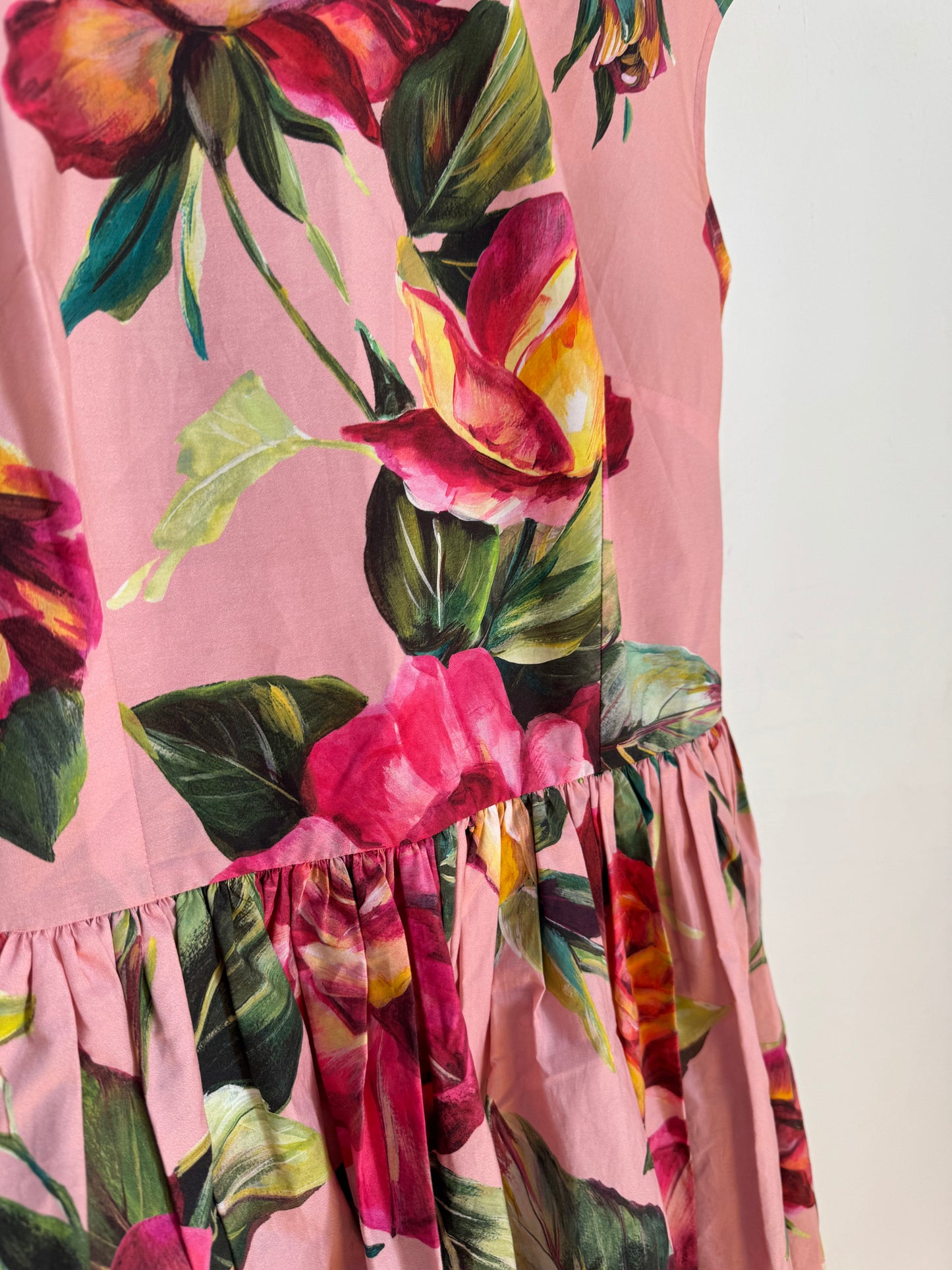 Dolce & Gabbana Floral Coton Midi Dress - Size 42 | Size 10