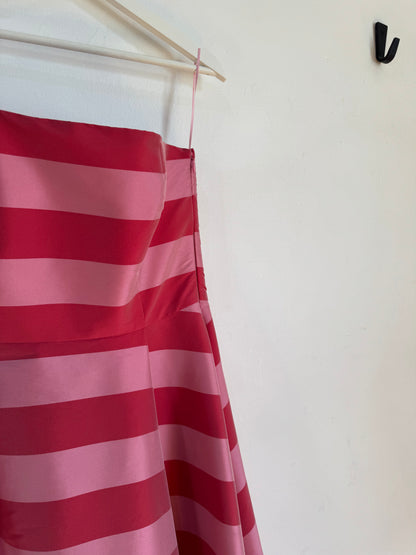 Bernadette Isa Striped Strapless Gown - Size 38
