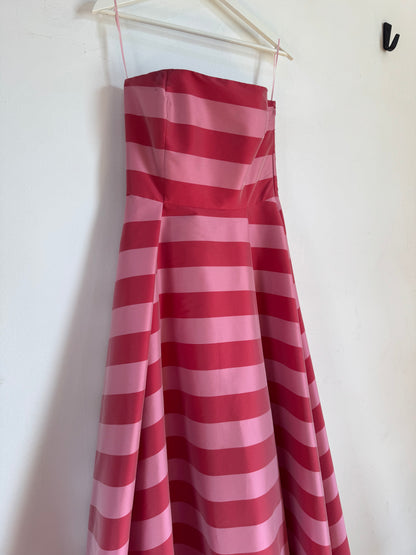 Bernadette Isa Striped Strapless Gown - Size 38