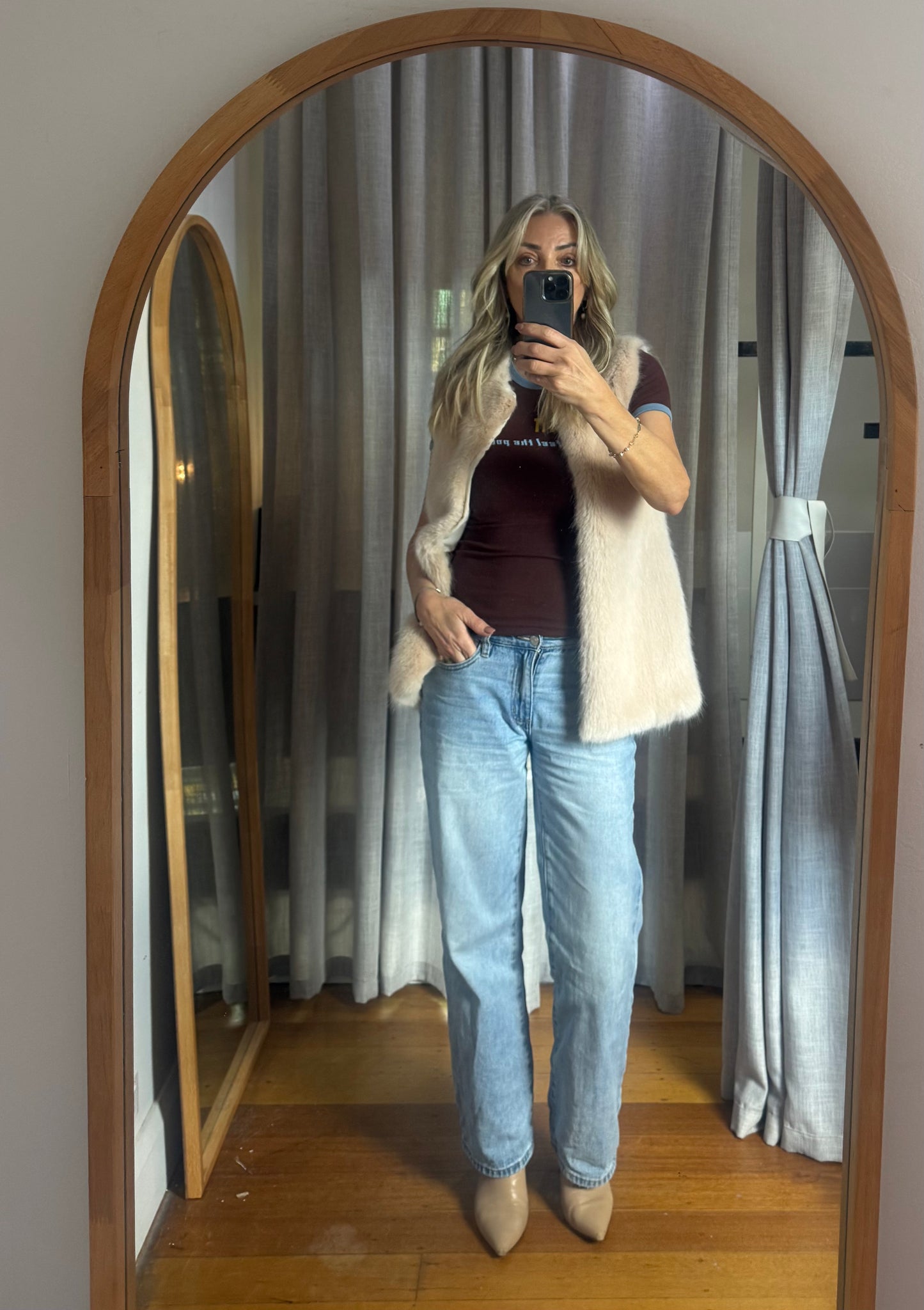 Viktoria & Woods Faux Fur Vest - Size 0