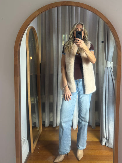 Viktoria & Woods Faux Fur Vest - Size 0