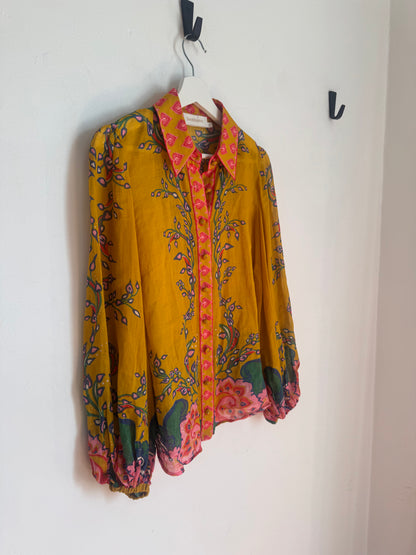 Zimmermann Lovestruck Blouson Blouse - Size 0