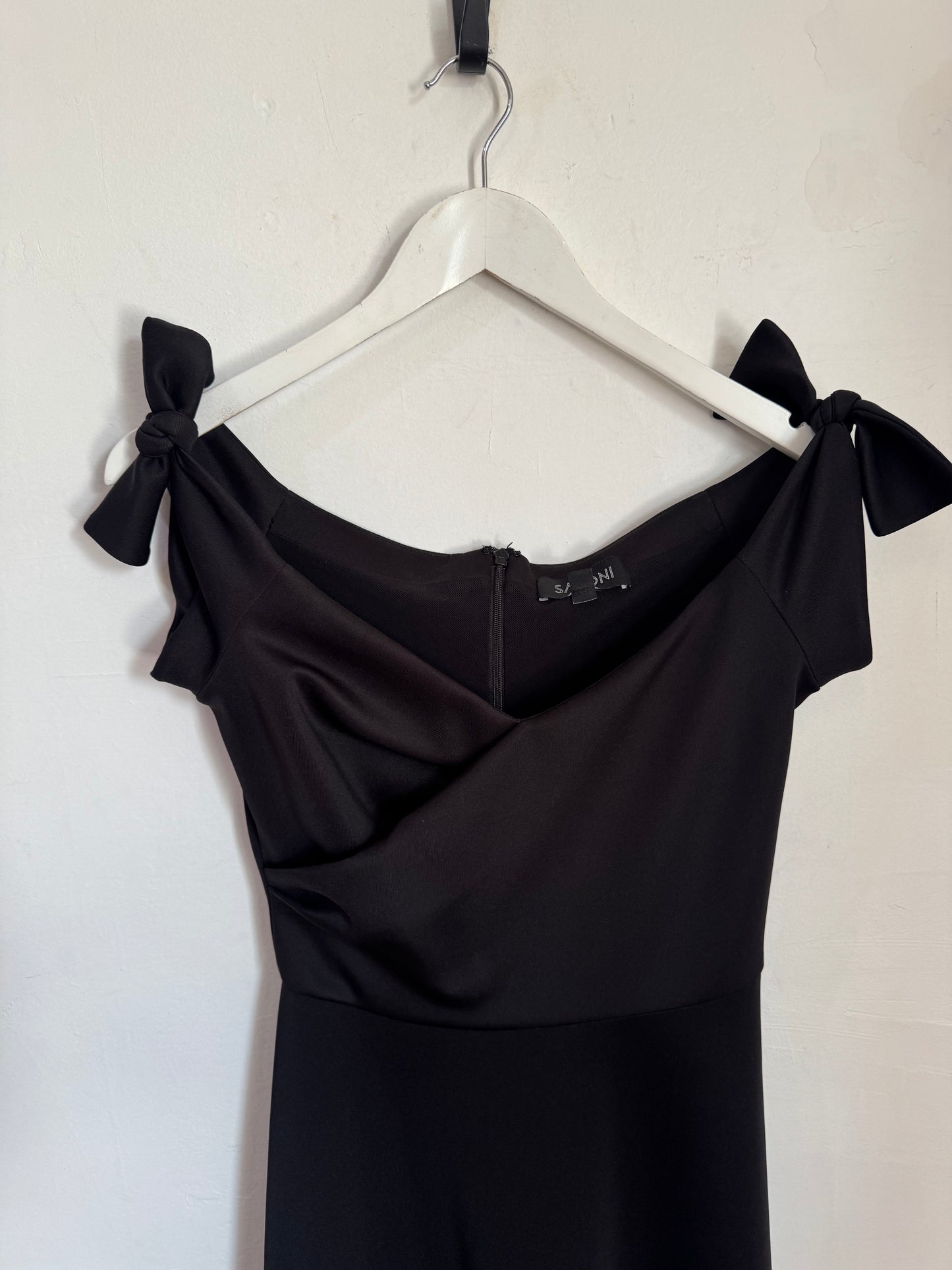 Saloni Off-Shoulder Midi Dress - Size 10