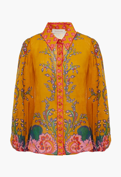 Zimmermann Lovestruck Blouson Blouse - Size 0