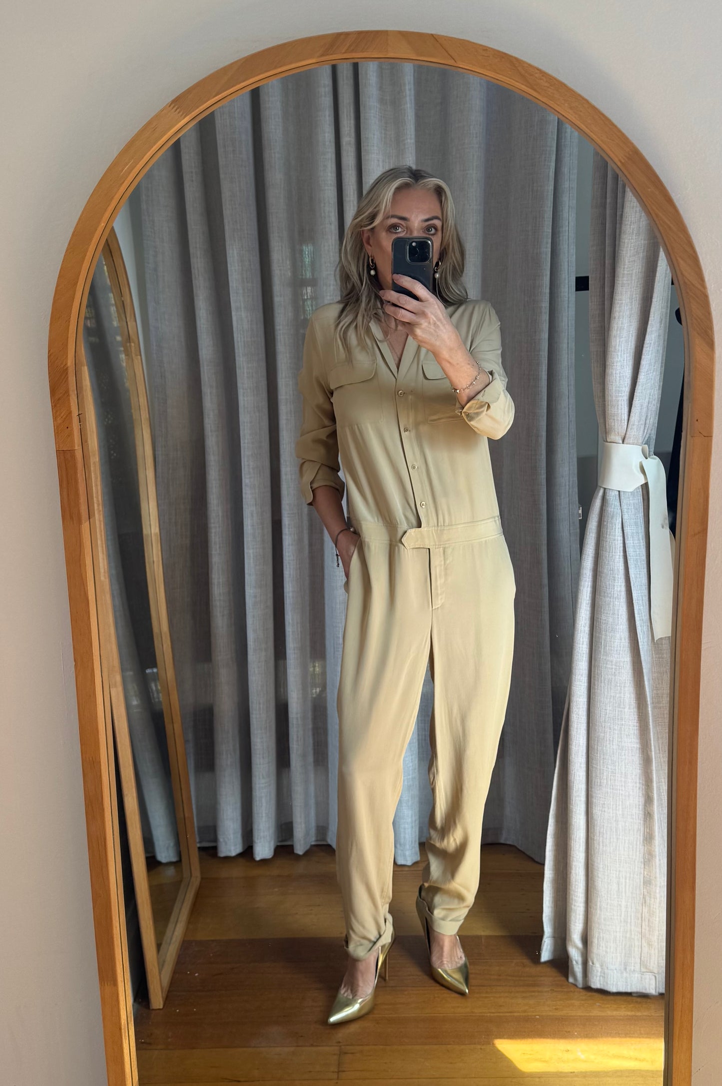 Equipment Femme Silk Jumpsuit - Size S (oversized)