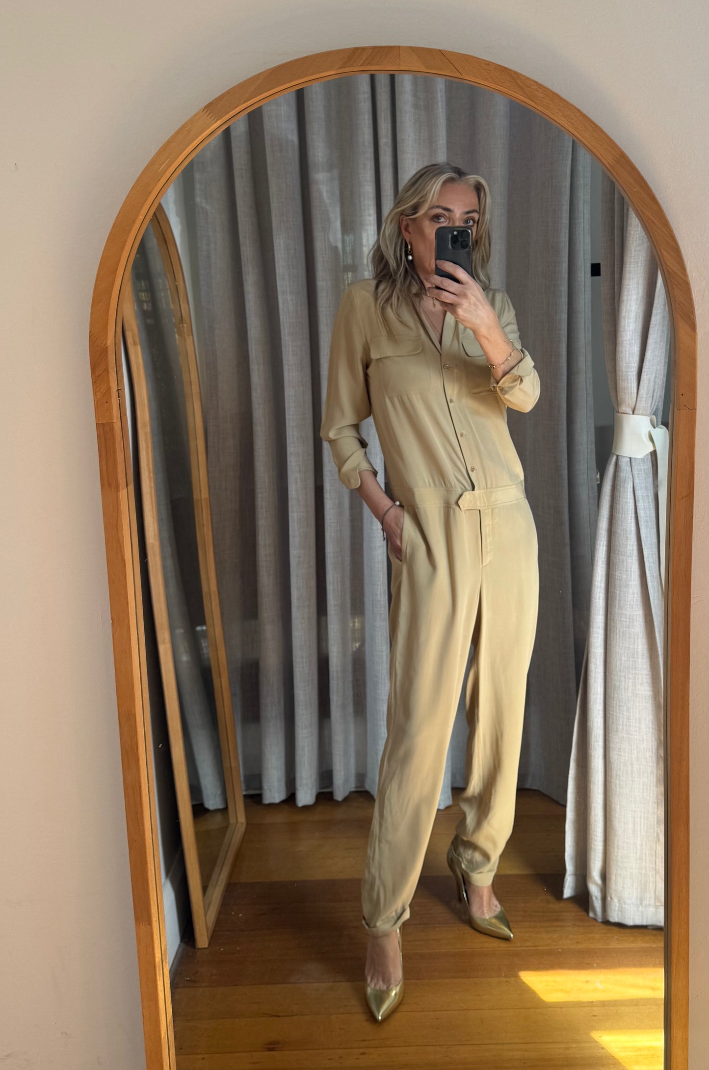Equipment Femme Silk Jumpsuit - Size S (oversized)