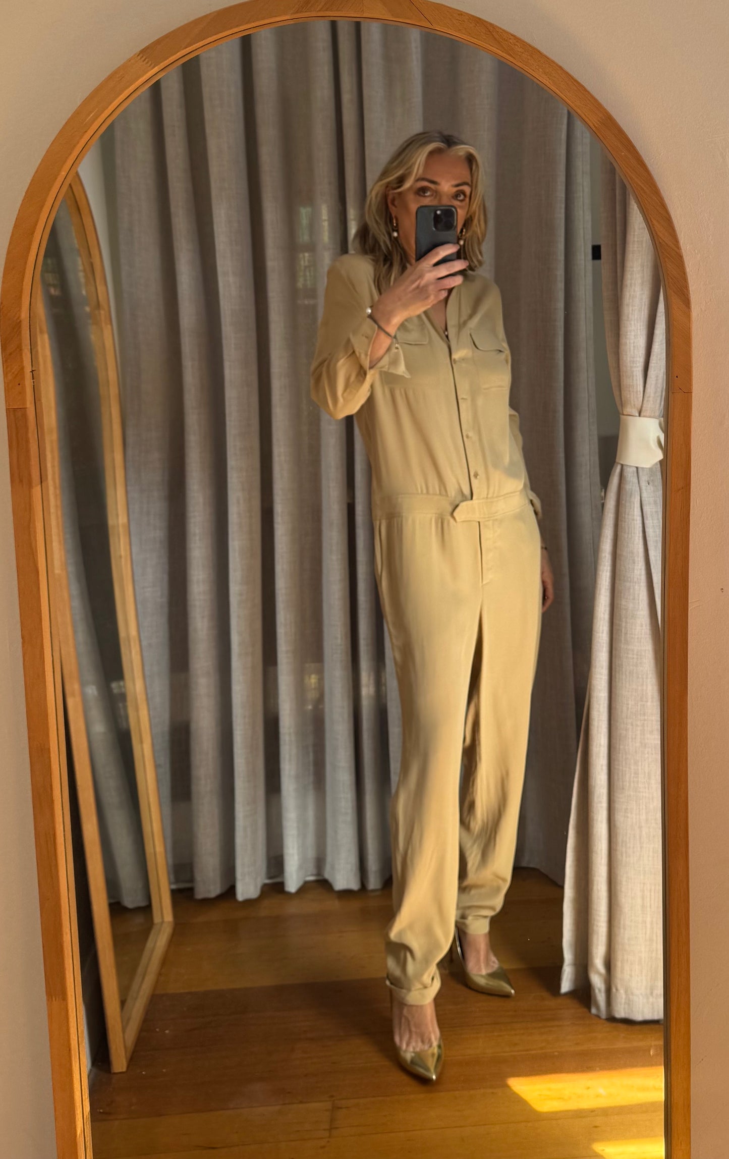 Equipment Femme Silk Jumpsuit - Size S (oversized)