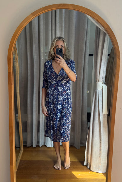 Scanlan Theodore Floral Midi Dress - Size 12