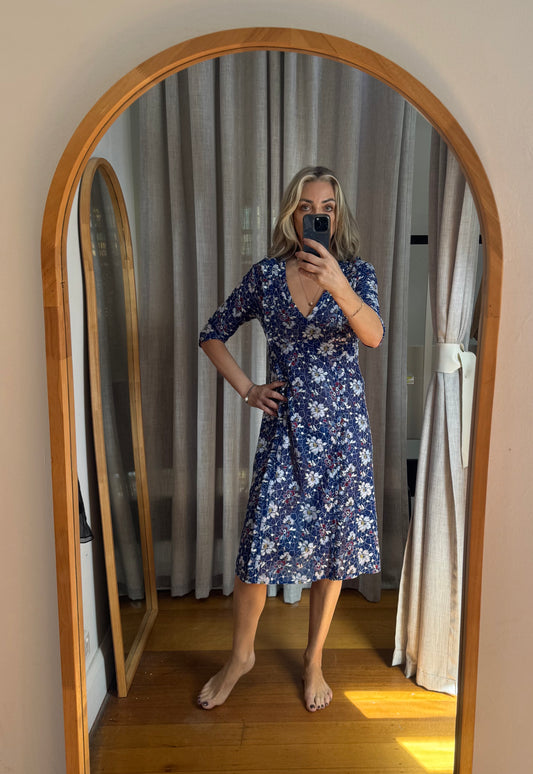 Scanlan Theodore Floral Midi Dress - Size 12