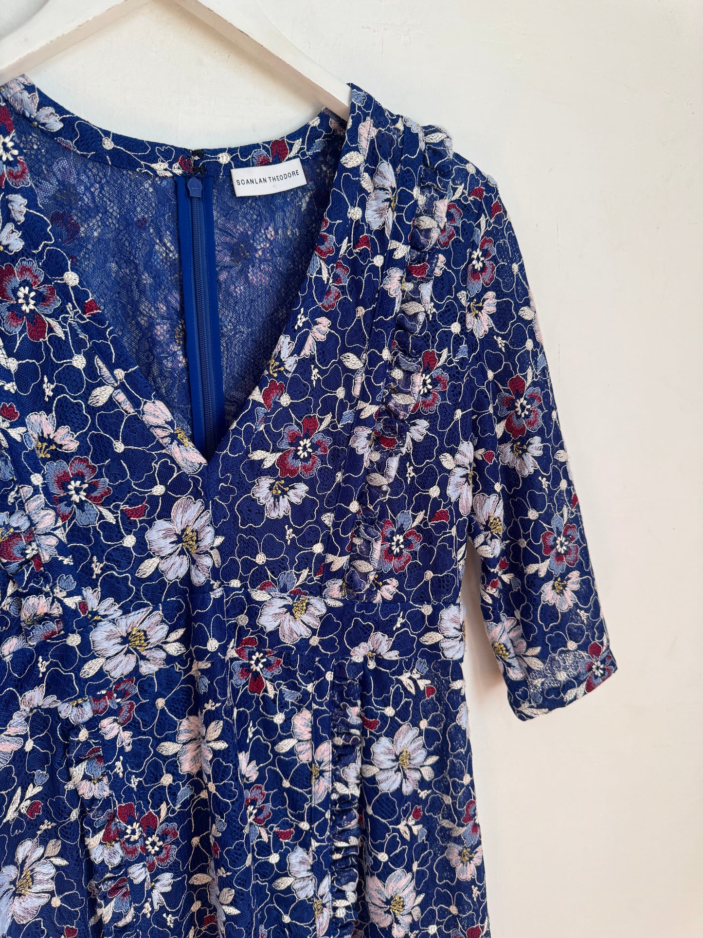 Scanlan Theodore Floral Midi Dress - Size 12