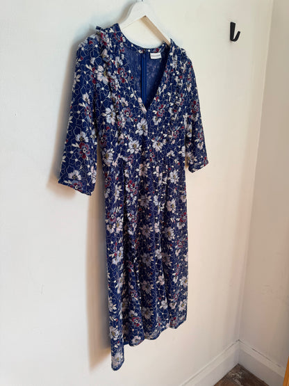 Scanlan Theodore Floral Midi Dress - Size 12