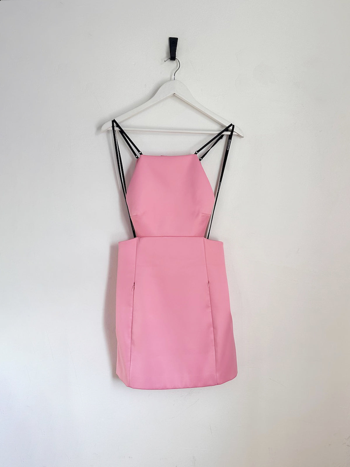 Alexander Wang Cutout Duchesse Satin Mini Dress Pink - Size S