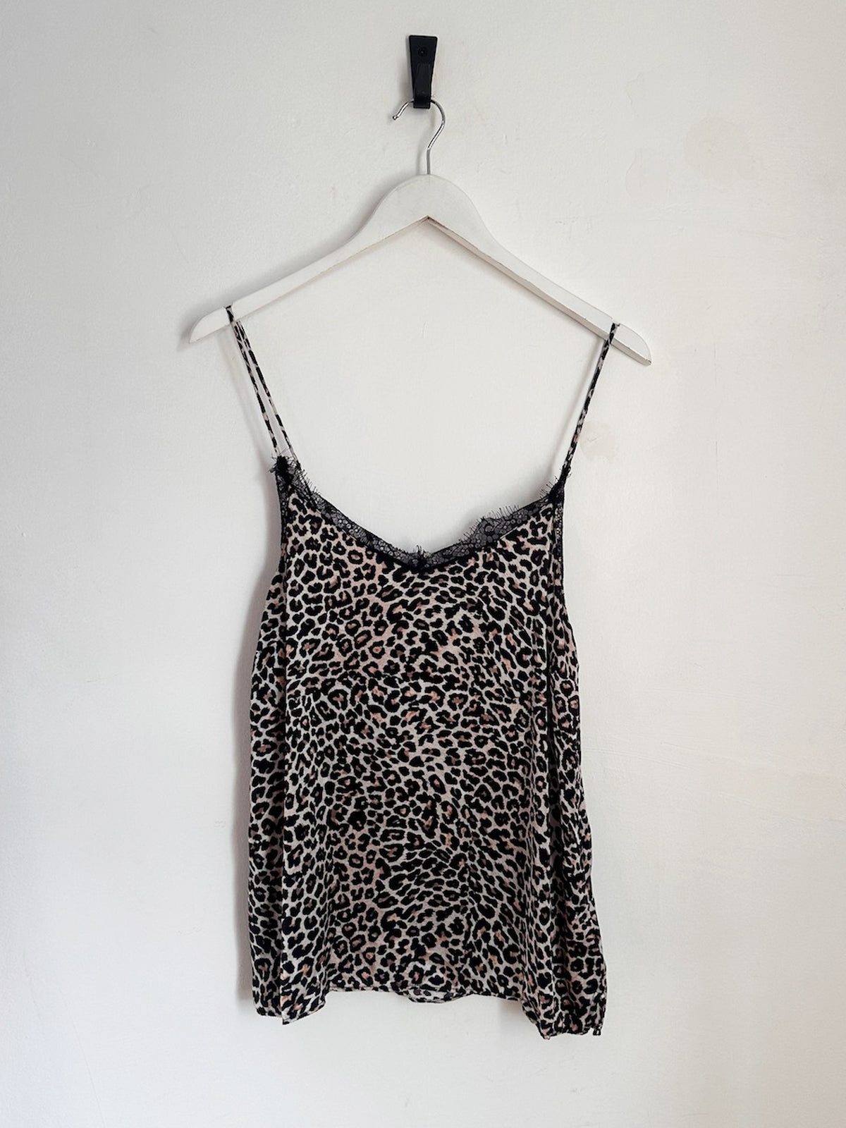 Anine Bing Leopard 100% Silk Cami - Size M