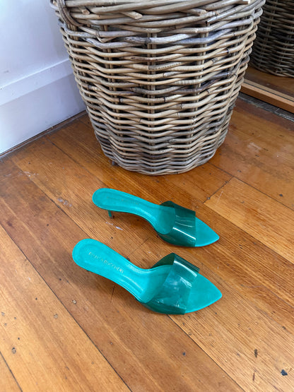 Bianca Buccheri Green Kitten Heel - Size 38