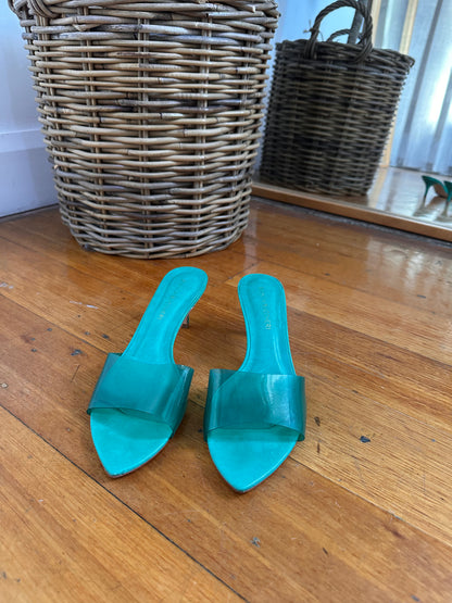 Bianca Buccheri Green Kitten Heel - Size 38