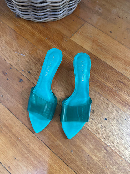 Bianca Buccheri Green Kitten Heel - Size 38