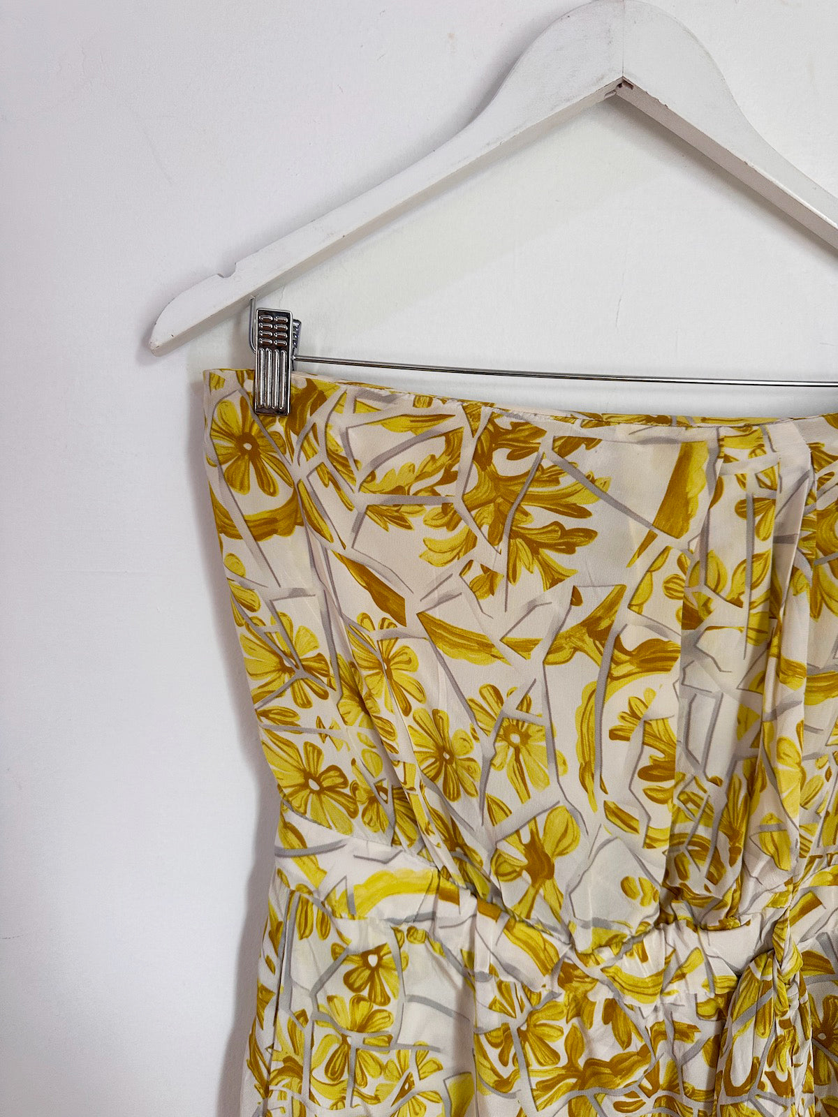 Gucci Silk Floral Strapless Dress - Size 10