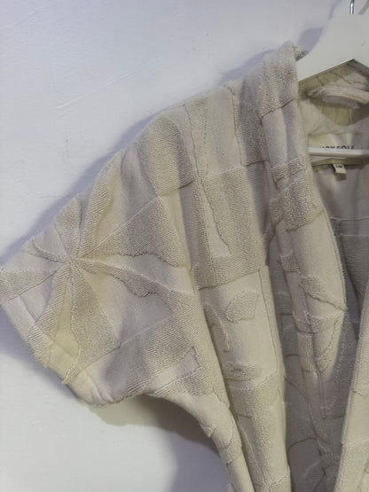 Lucy Folk Skyline Robe in Ecru - Size S/M