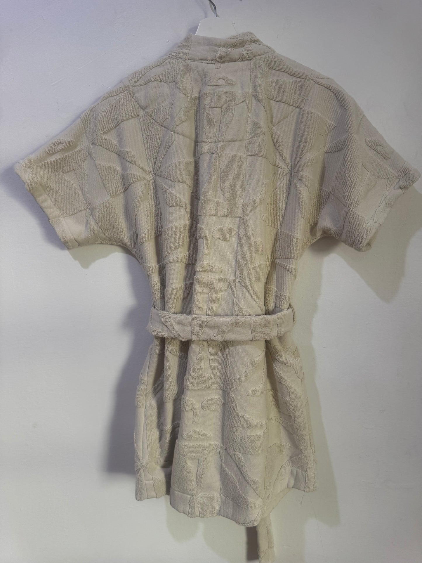 Lucy Folk Skyline Robe in Ecru - Size S/M