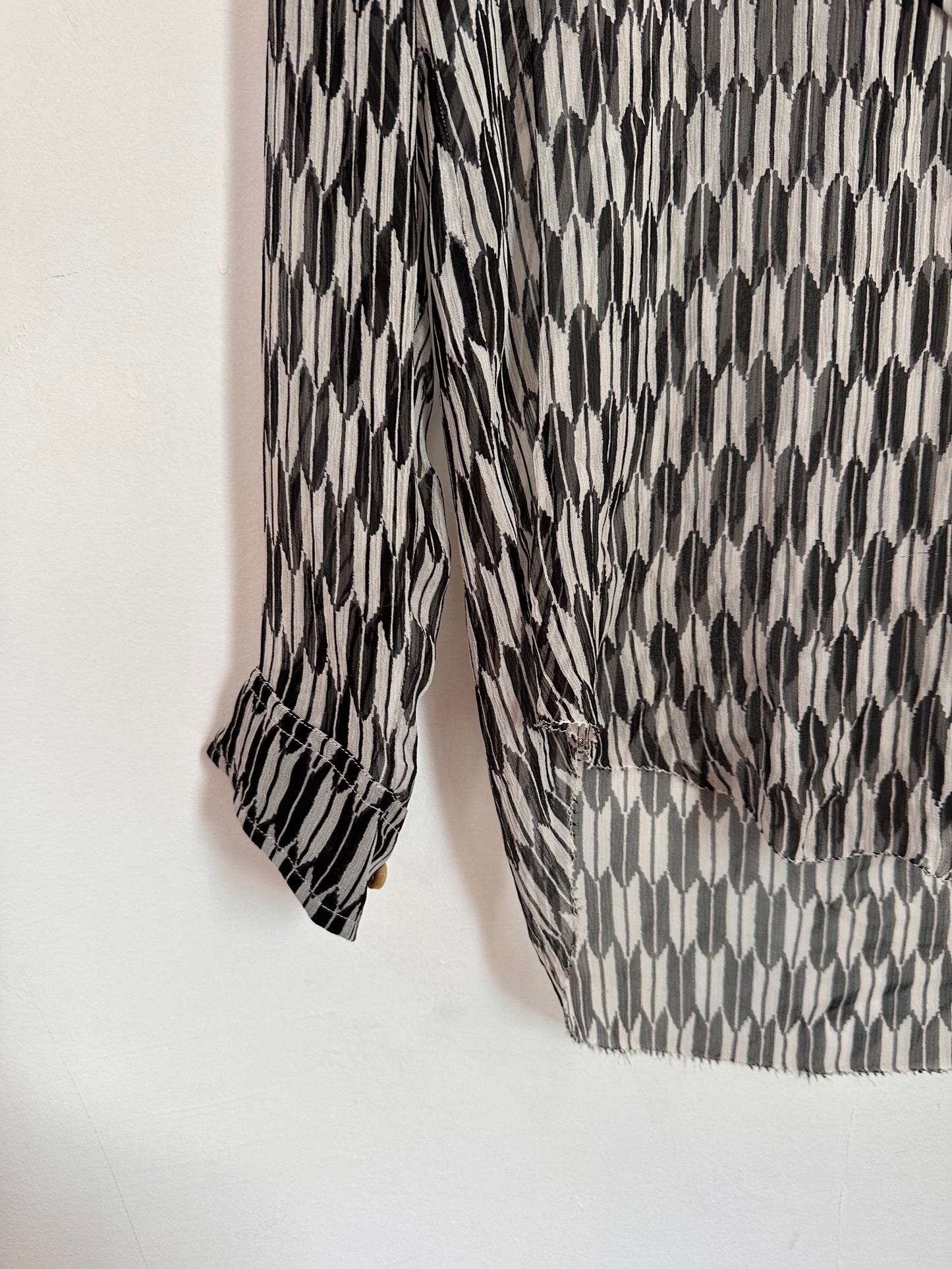 Isabel Marant Black & White Print Shirt - Size