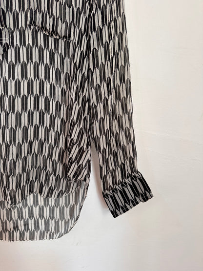 Isabel Marant Black & White Print Shirt - Size